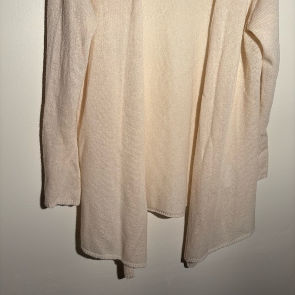 Minnie Rose Open Cashmere Cardigan in Cream - Picture 3 of 9